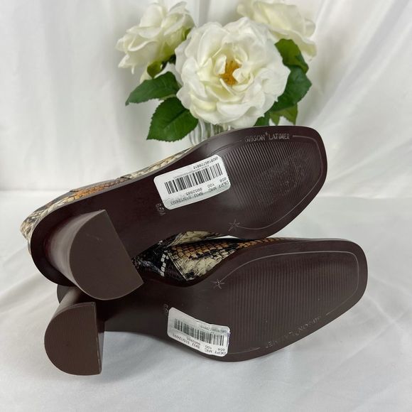 Gibson & Latimer VINA Snake Embossed Leather Boots - Picture 13 of 16